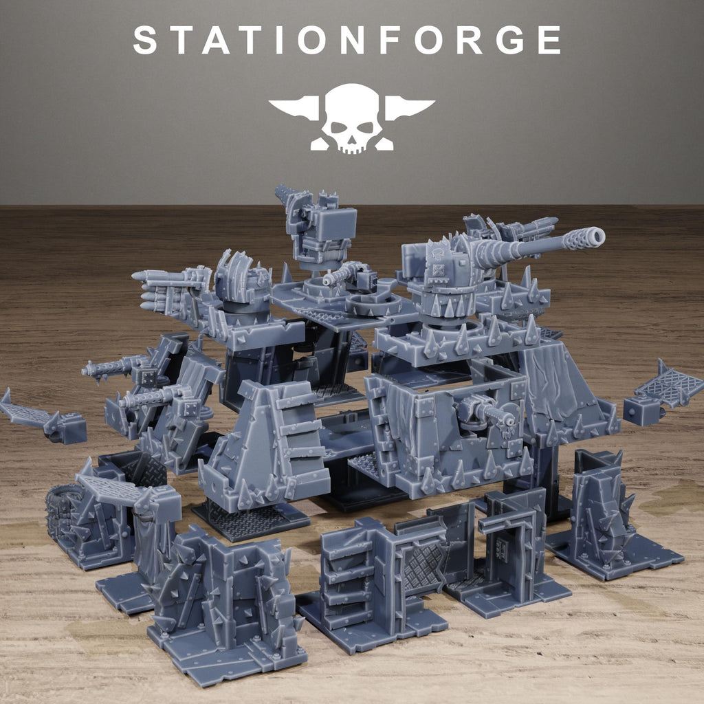 Orkaz Bunker Resin Terrain for Sci-Fi Wargaming - StationForge - Sigmarite Boutique