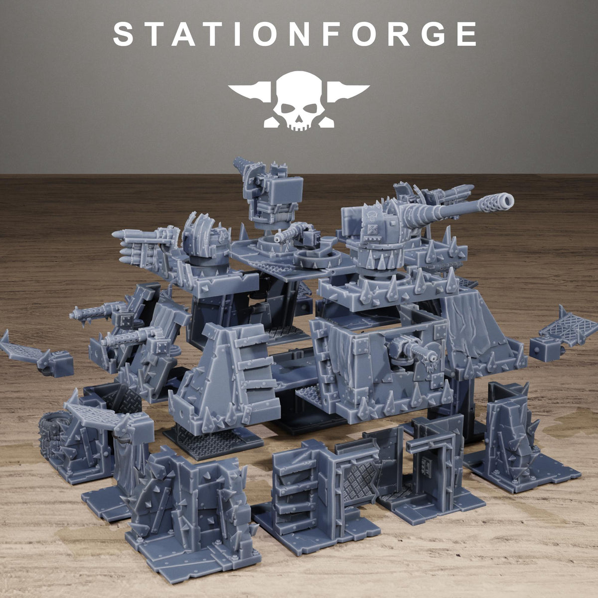Orkaz Bunker Resin Terrain for Sci-Fi Wargaming - StationForge - Sigmarite Boutique