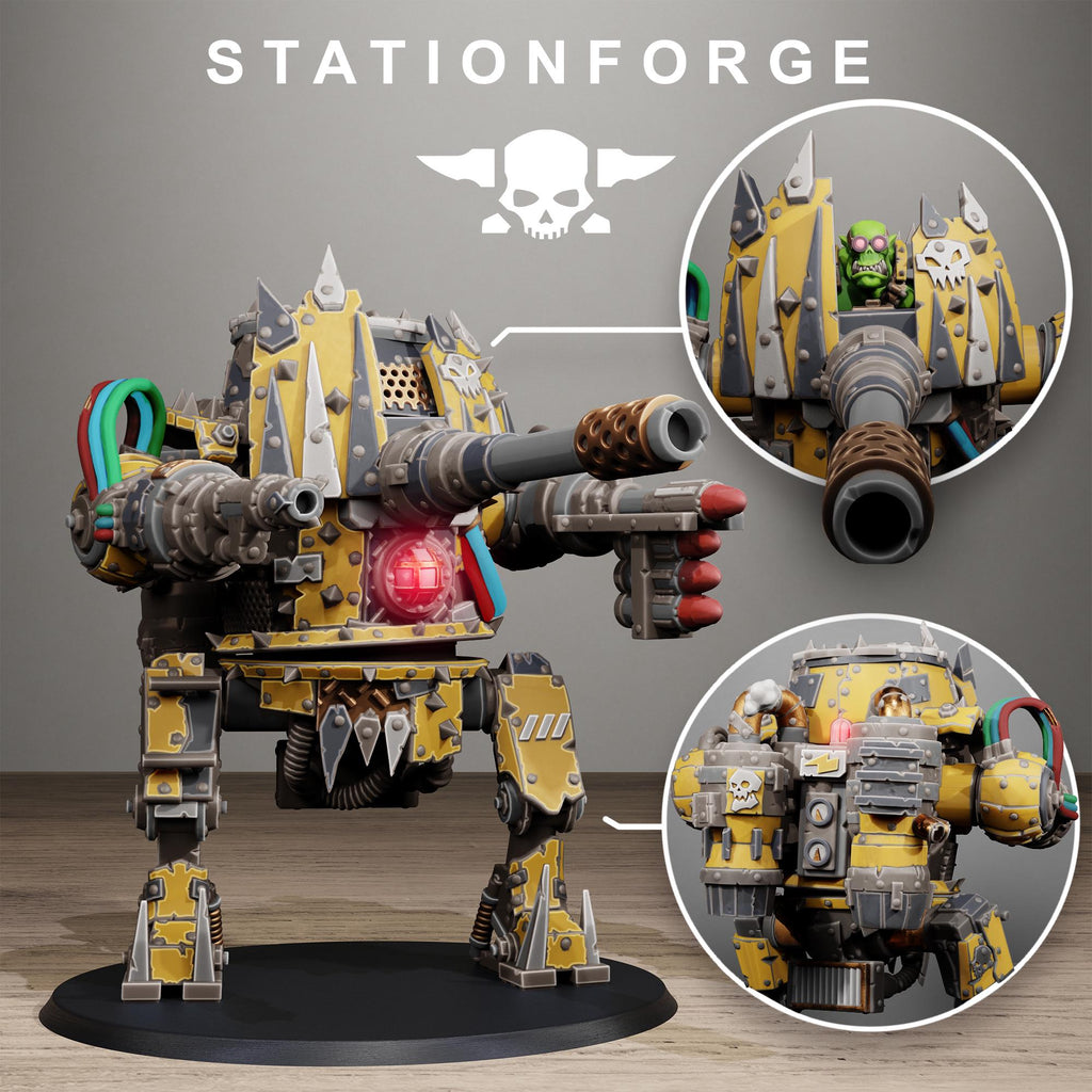 Orkaz Chicken Walker - Sci-Fi Resin Ork Walker Miniature - StationForge - Sigmarite Boutique