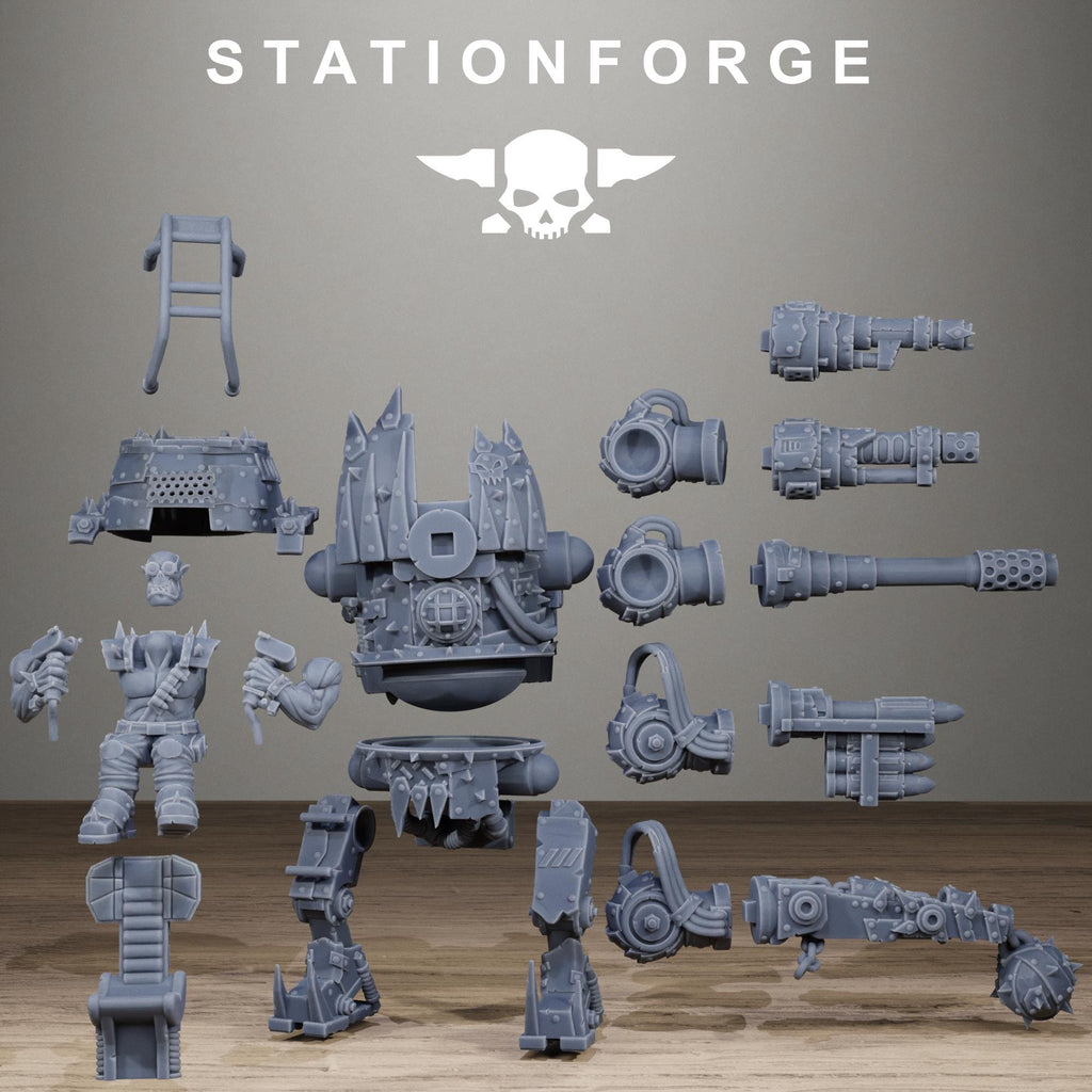 Orkaz Chicken Walker - Sci-Fi Resin Ork Walker Miniature - StationForge - Sigmarite Boutique
