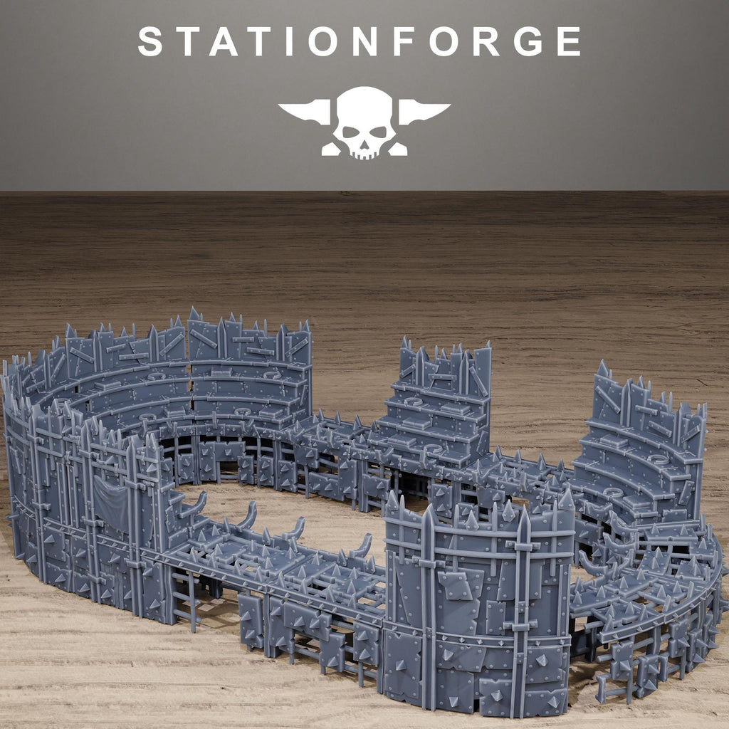 Orkaz Colosseum - Modular Resin Arena Terrain for Sci-Fi Wargaming - StationForge - Sigmarite Boutique