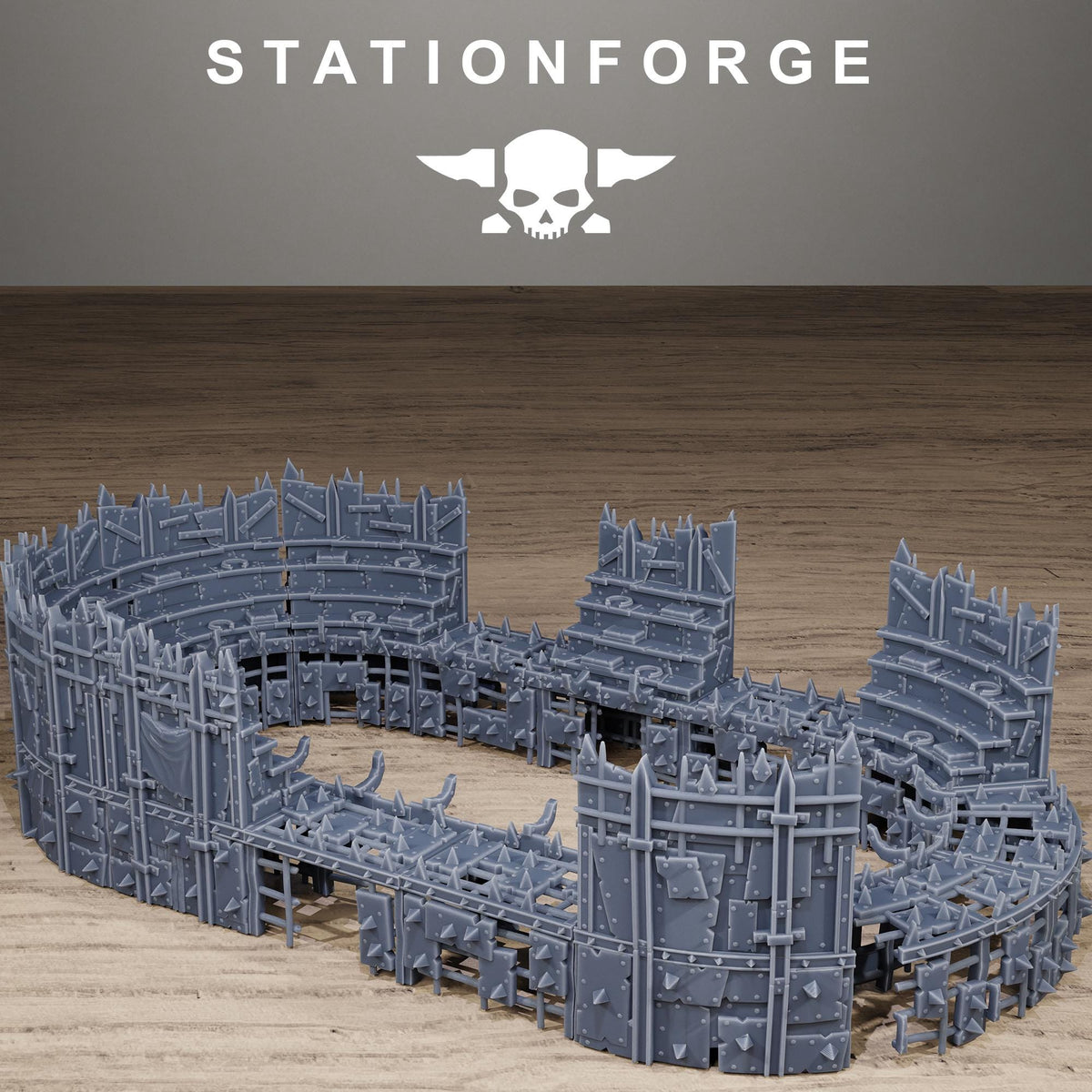Orkaz Colosseum - Modular Resin Arena Terrain for Sci-Fi Wargaming - StationForge - Sigmarite Boutique