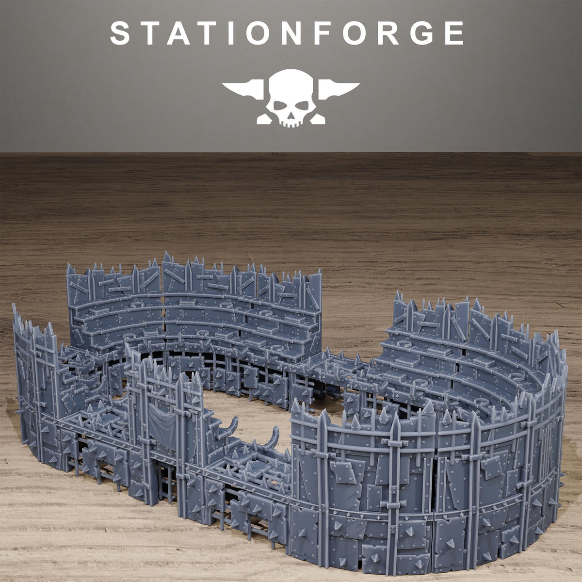 Orkaz Colosseum - Modular Resin Arena Terrain for Sci-Fi Wargaming - StationForge - Sigmarite Boutique
