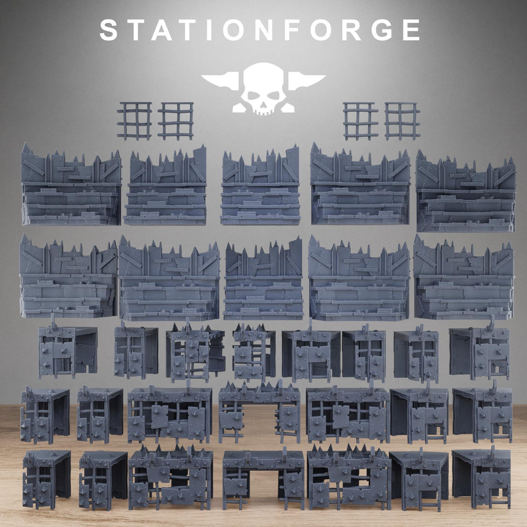 Orkaz Colosseum - Modular Resin Arena Terrain for Sci-Fi Wargaming - StationForge - Sigmarite Boutique