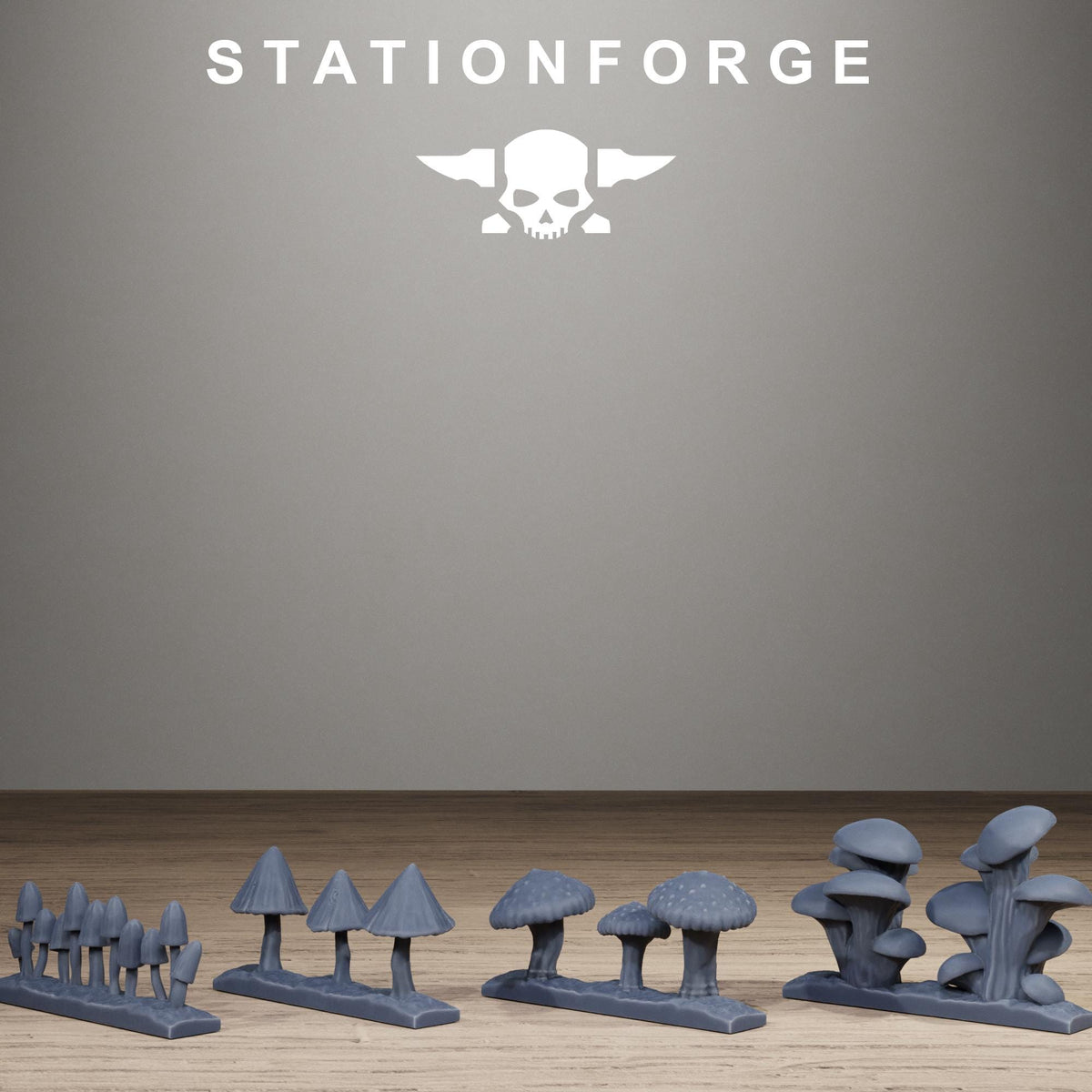 Orkaz Farm - Alien Crop Farm and Modular Fencing Resin Terrain for Sci-Fi Wargaming - StationForge - Sigmarite Boutique