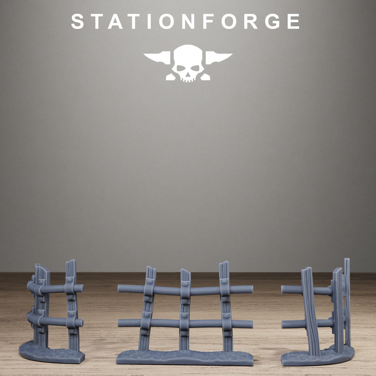 Orkaz Farm - Alien Crop Farm and Modular Fencing Resin Terrain for Sci-Fi Wargaming - StationForge - Sigmarite Boutique