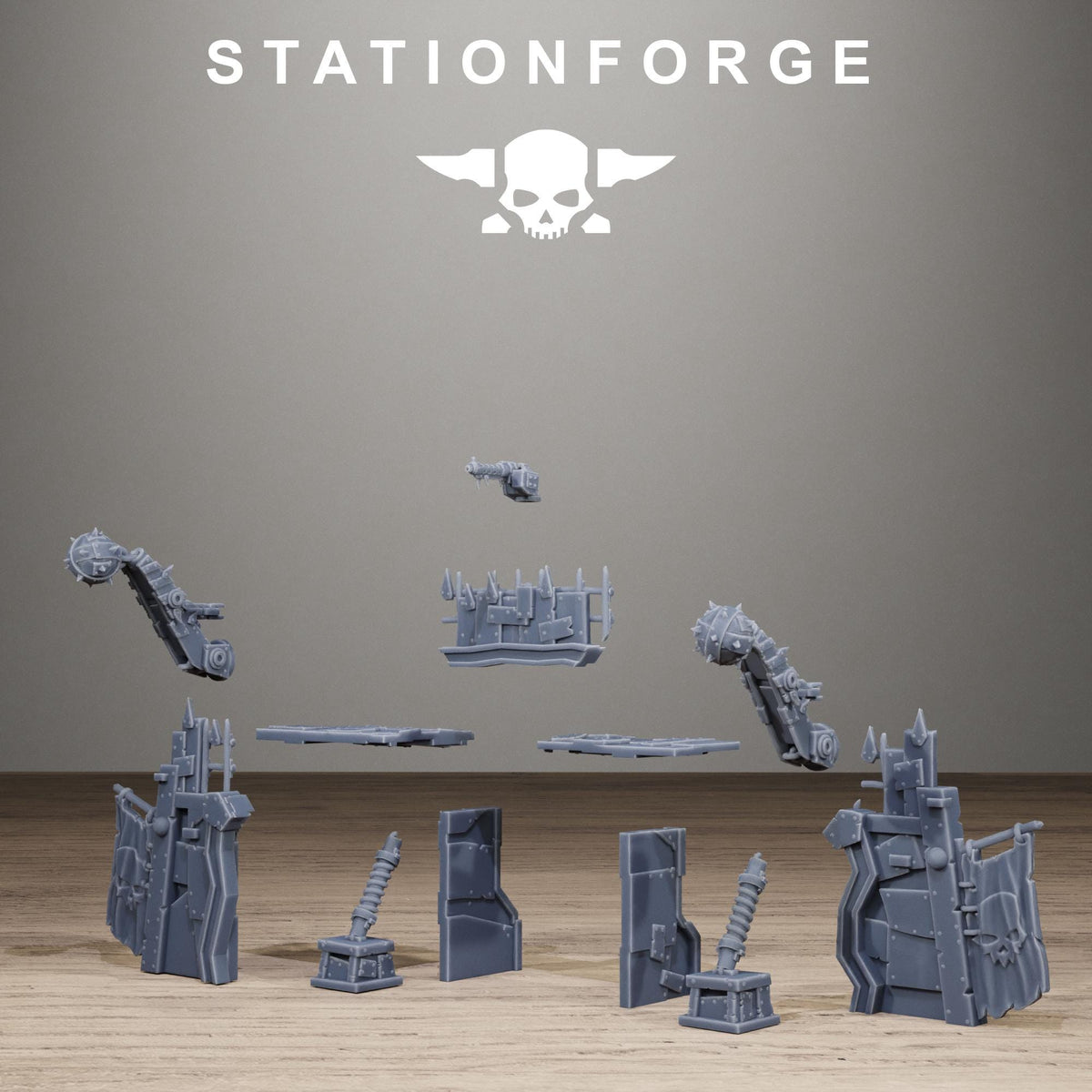 Orkaz Gate Resin Terrain for Sci-Fi Wargaming - StationForge - Sigmarite Boutique