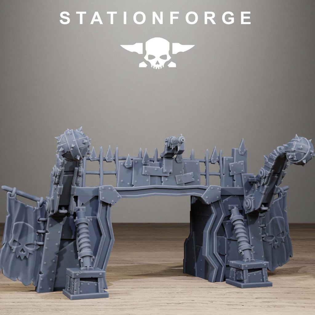 Orkaz Gate Resin Terrain for Sci-Fi Wargaming - StationForge - Sigmarite Boutique