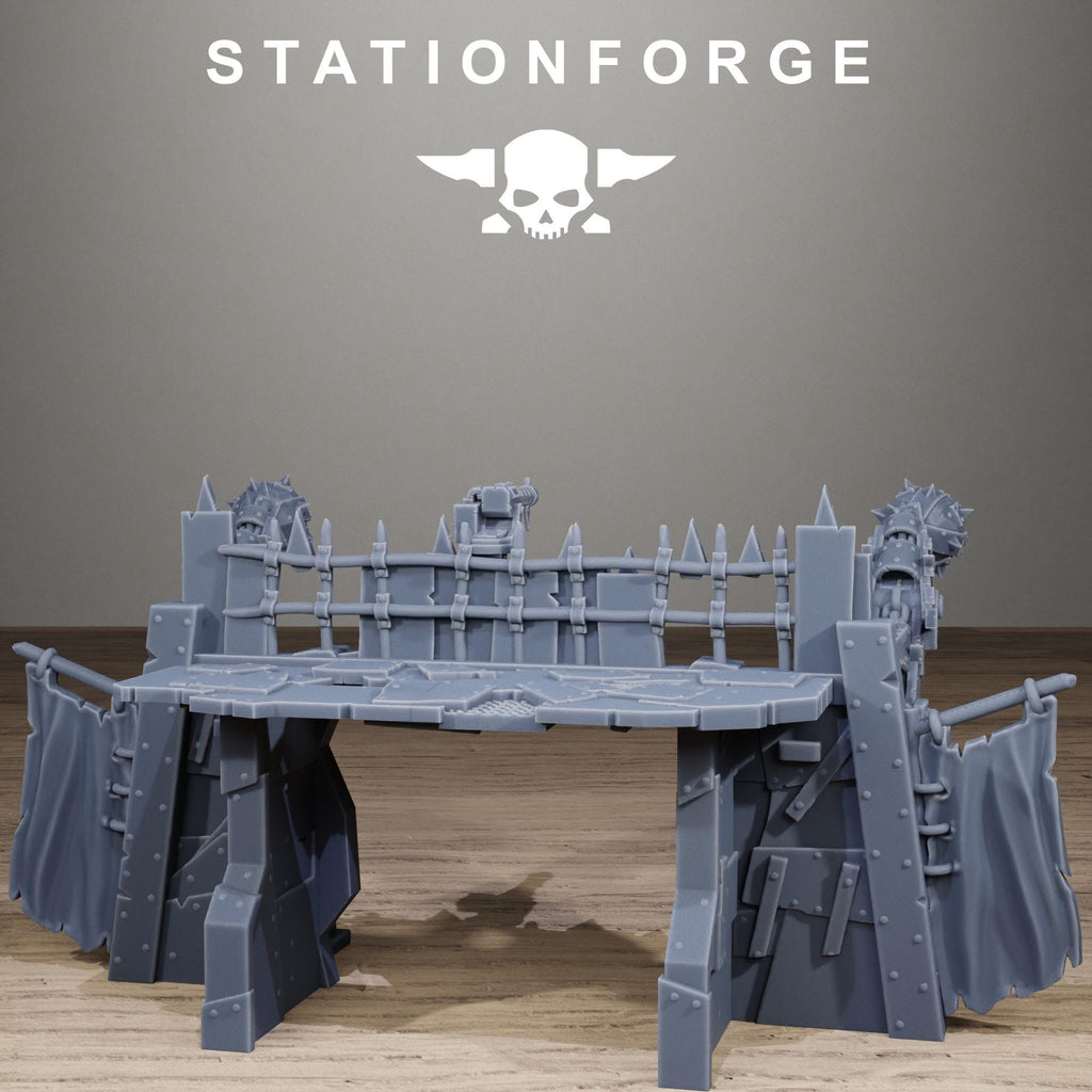 Orkaz Gate Resin Terrain for Sci-Fi Wargaming - StationForge - Sigmarite Boutique