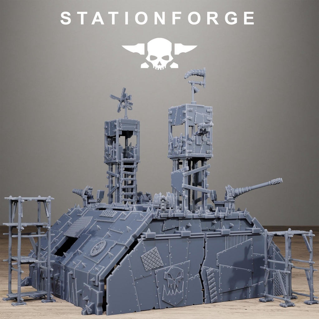Orkaz Hangar Resin Terrain for Sci-Fi Wargaming - StationForge - Sigmarite Boutique