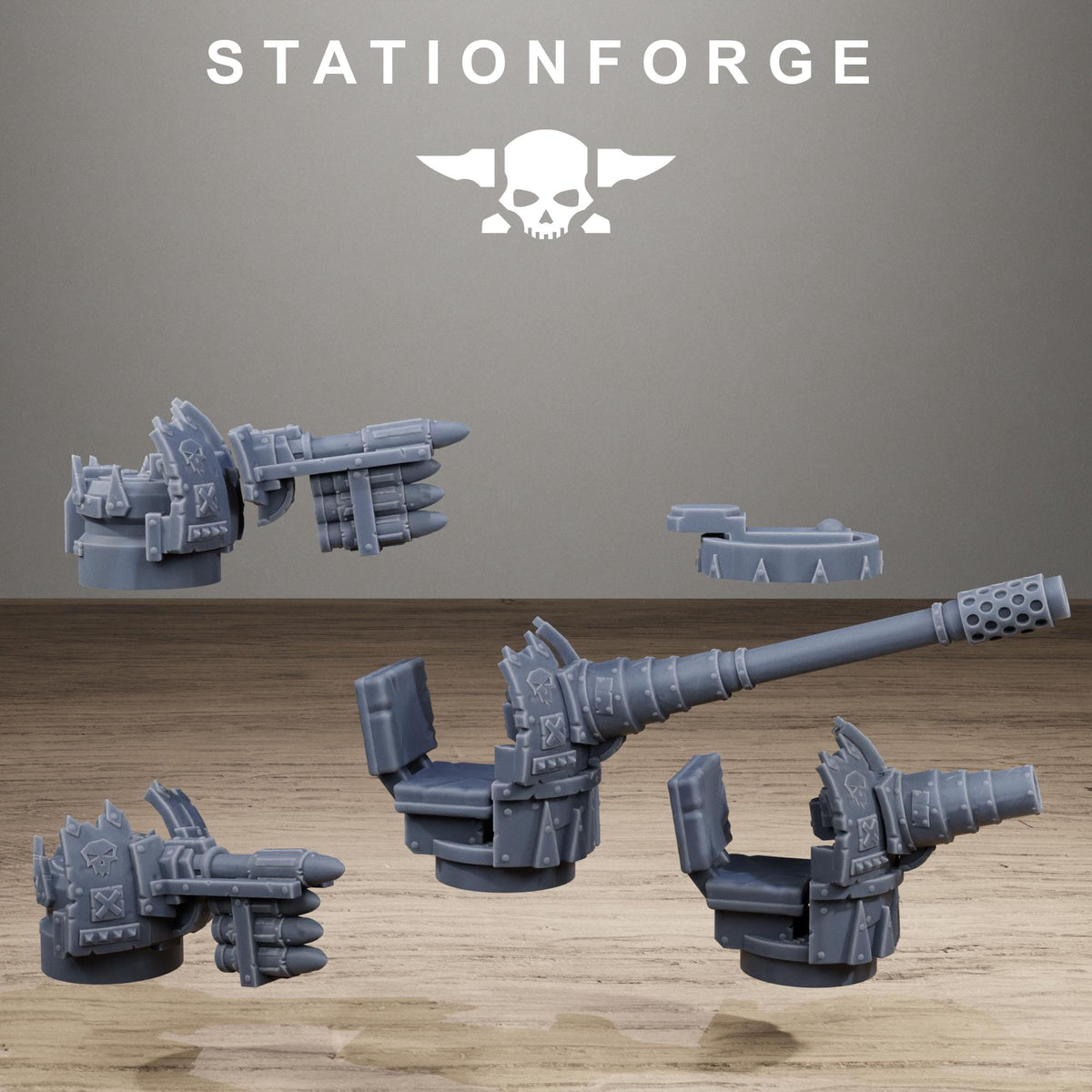 Orkaz Hangar Resin Terrain for Sci-Fi Wargaming - StationForge - Sigmarite Boutique
