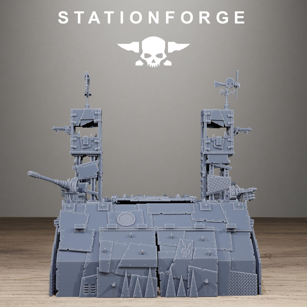 Orkaz Hangar Resin Terrain for Sci-Fi Wargaming - StationForge - Sigmarite Boutique
