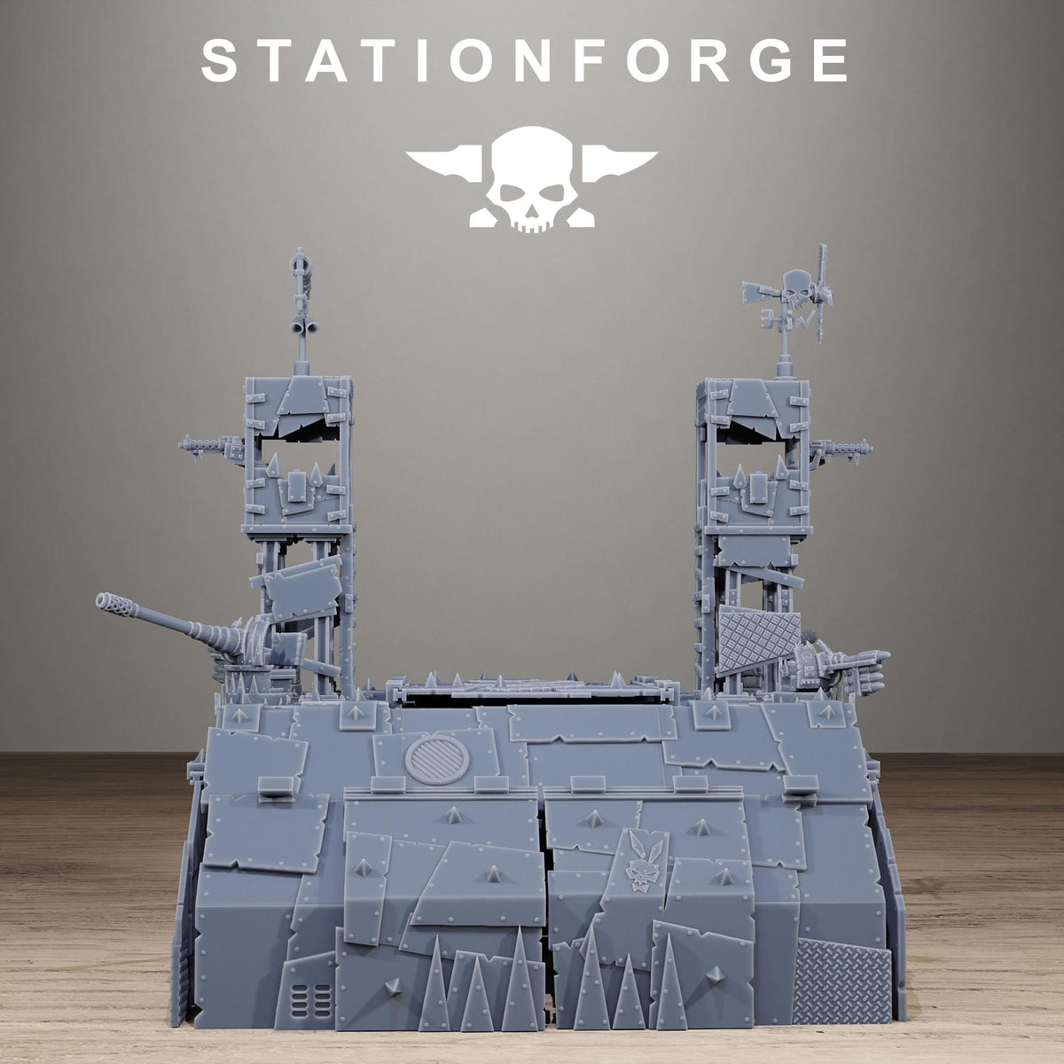 Orkaz Hangar Resin Terrain for Sci-Fi Wargaming - StationForge - Sigmarite Boutique