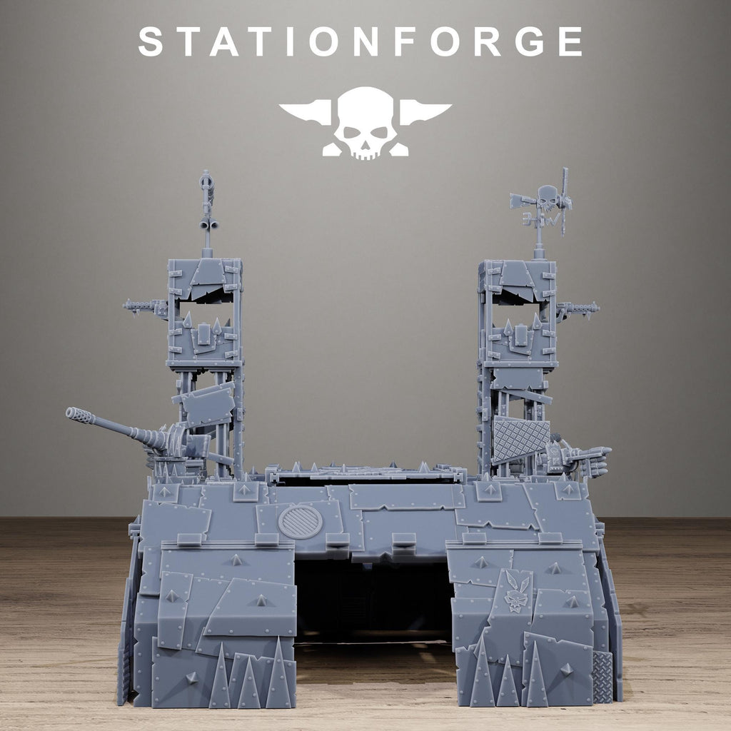 Orkaz Hangar Resin Terrain for Sci-Fi Wargaming - StationForge - Sigmarite Boutique