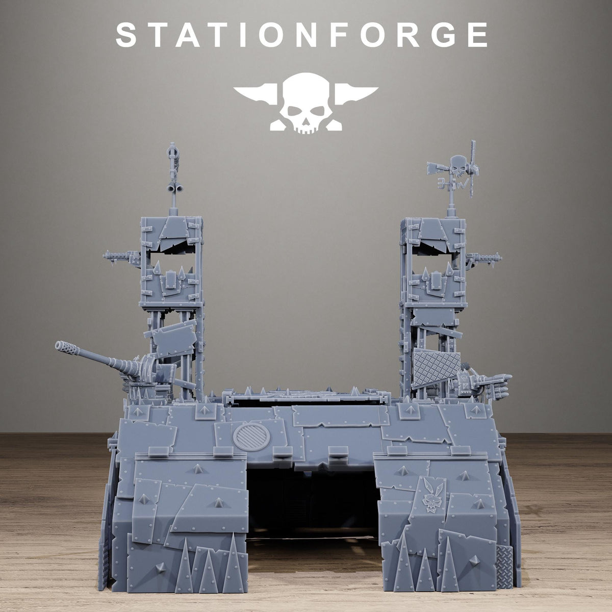 Orkaz Hangar Resin Terrain for Sci-Fi Wargaming - StationForge - Sigmarite Boutique