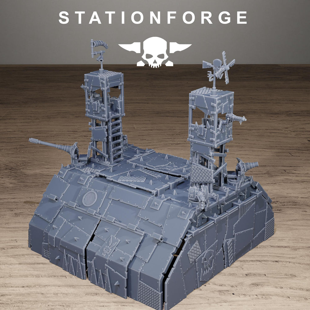 Orkaz Hangar Resin Terrain for Sci-Fi Wargaming - StationForge - Sigmarite Boutique