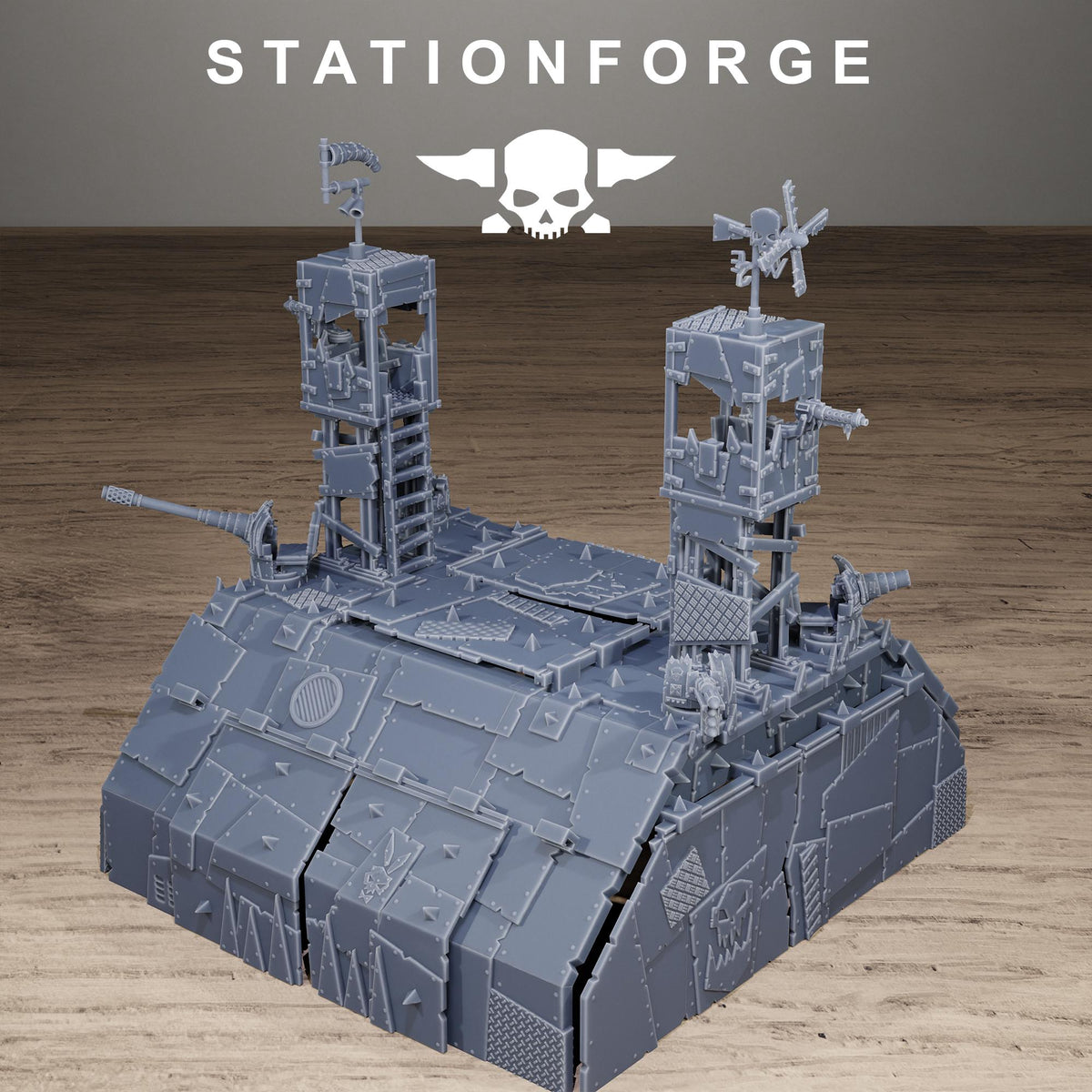 Orkaz Hangar Resin Terrain for Sci-Fi Wargaming - StationForge - Sigmarite Boutique