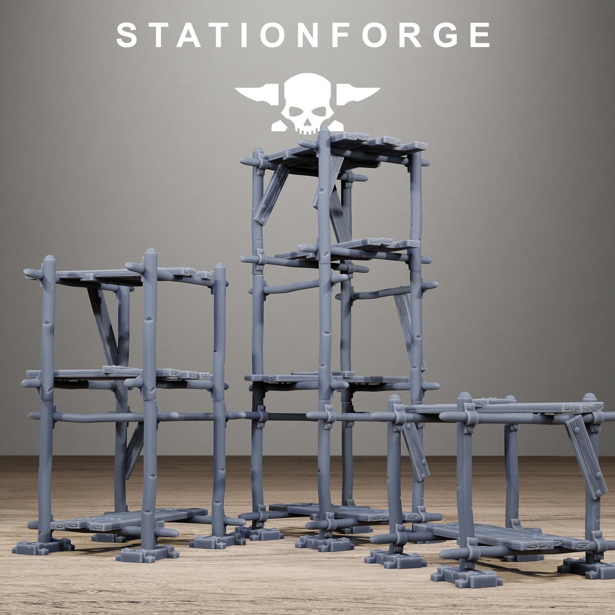Orkaz Hangar Resin Terrain for Sci-Fi Wargaming - StationForge - Sigmarite Boutique