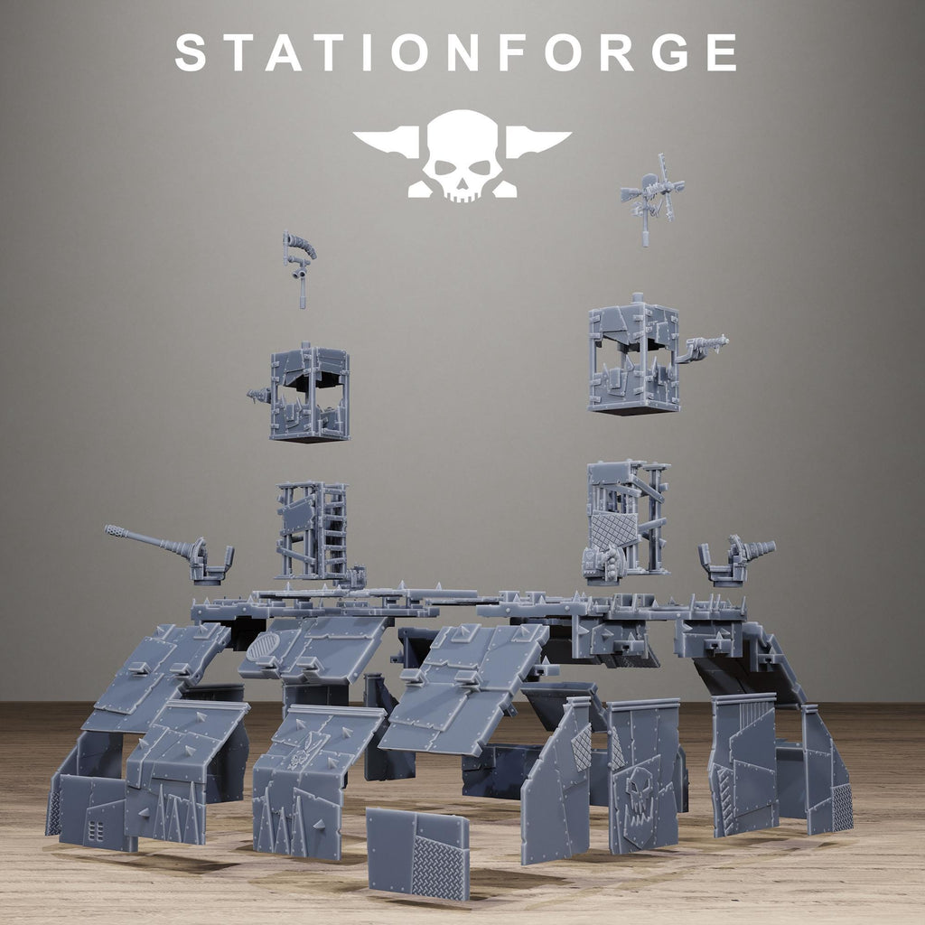 Orkaz Hangar Resin Terrain for Sci-Fi Wargaming - StationForge - Sigmarite Boutique