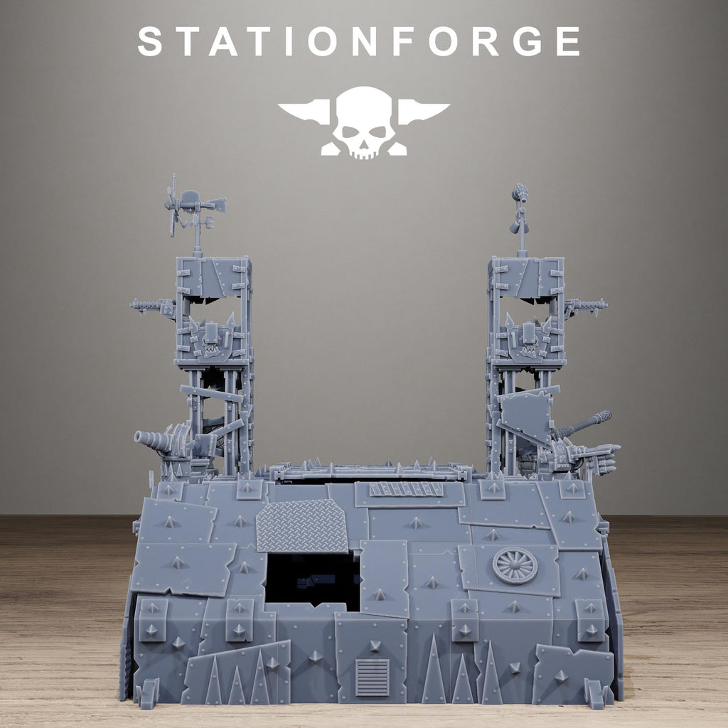 Orkaz Hangar Resin Terrain for Sci-Fi Wargaming - StationForge - Sigmarite Boutique