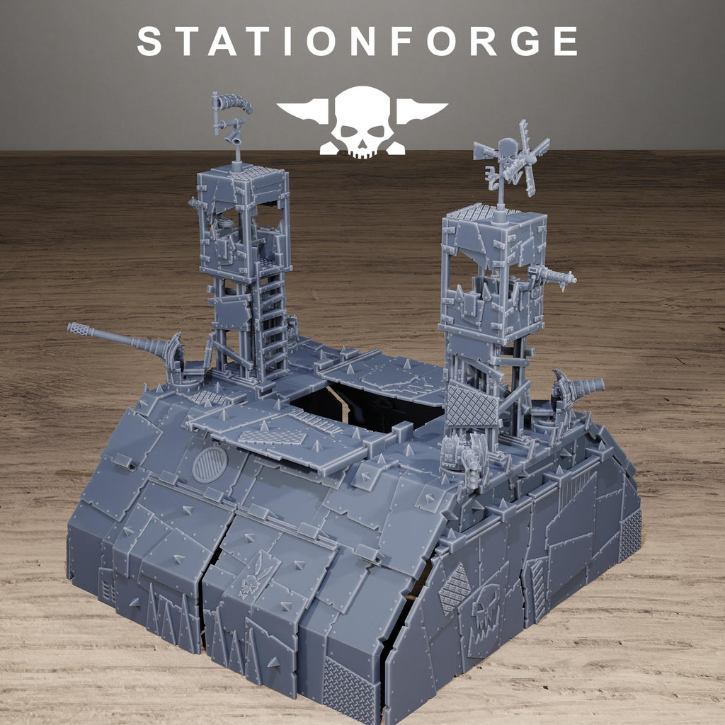 Orkaz Hangar Resin Terrain for Sci-Fi Wargaming - StationForge - Sigmarite Boutique