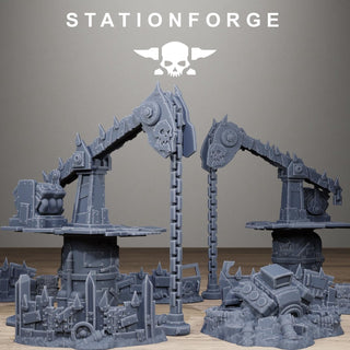 Orkaz Junkyard Terrain Scrap Yard Scatter Terrain & Industrial Scenery - StationForge - Sigmarite Boutique