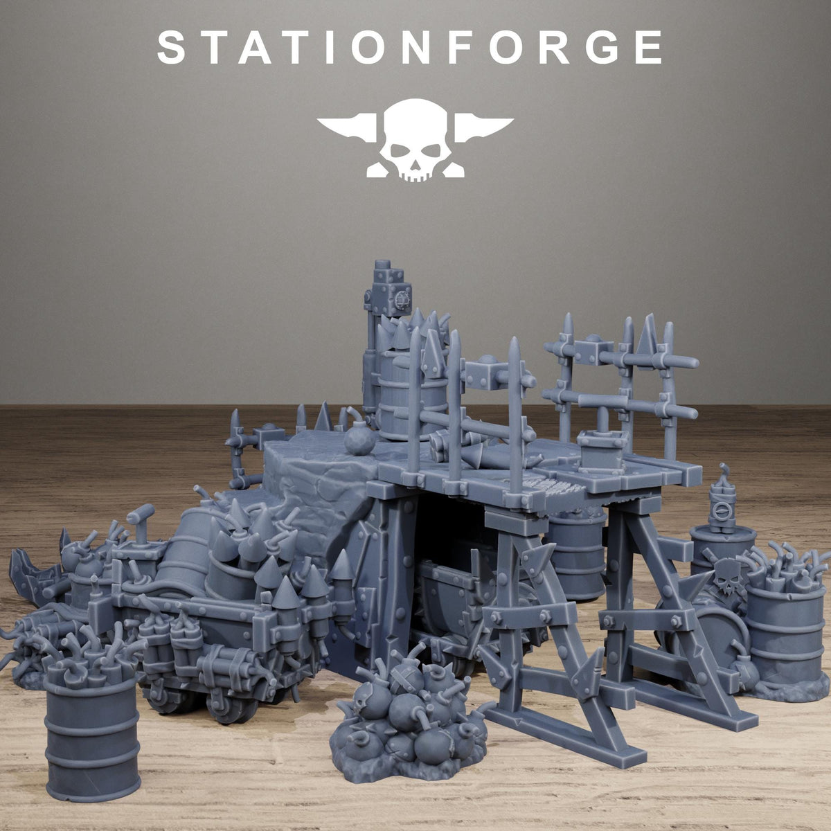 Orkaz Mine - Resin Terrain and Scatter Terrain Set for Sci-Fi Wargaming - StationForge - Sigmarite Boutique