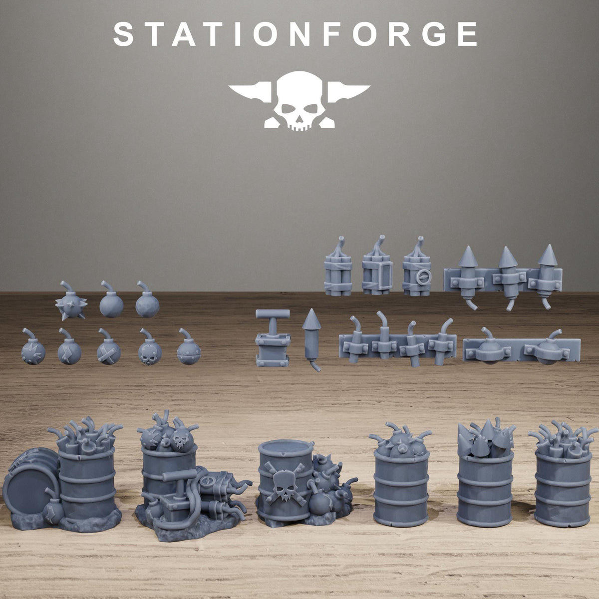 Orkaz Mine - Resin Terrain and Scatter Terrain Set for Sci-Fi Wargaming - StationForge - Sigmarite Boutique