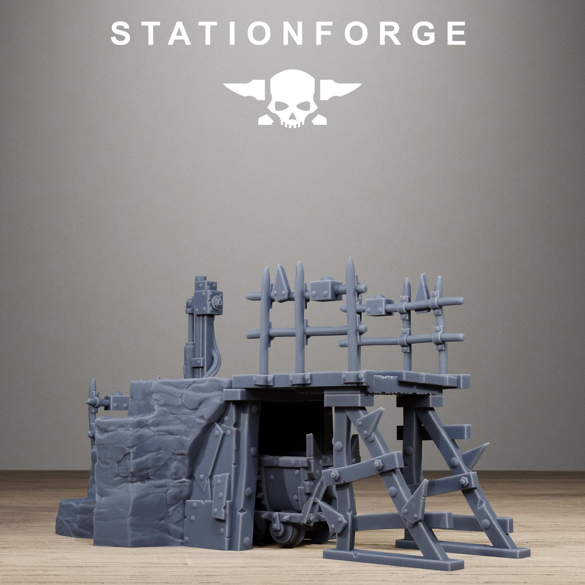 Orkaz Mine - Resin Terrain and Scatter Terrain Set for Sci-Fi Wargaming - StationForge - Sigmarite Boutique
