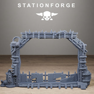 Orkaz Portal - Active Warp Gate or Inactive Portal Resin Terrain for Sci-Fi Wargaming Terrain - StationForge - Sigmarite Boutique
