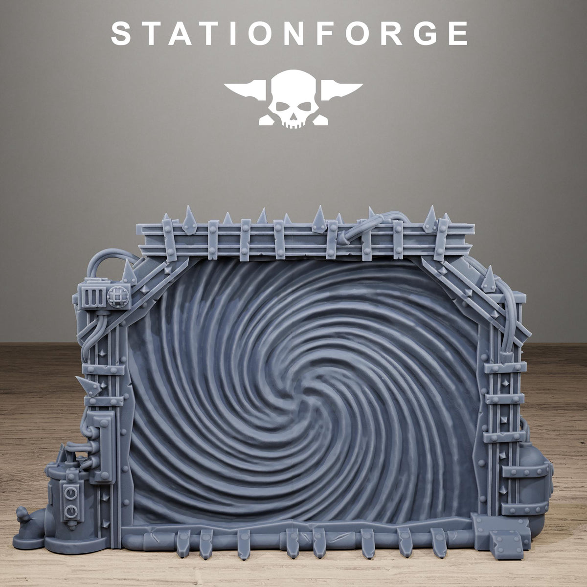 Orkaz Portal - Active Warp Gate or Inactive Portal Resin Terrain for Sci-Fi Wargaming Terrain - StationForge - Sigmarite Boutique