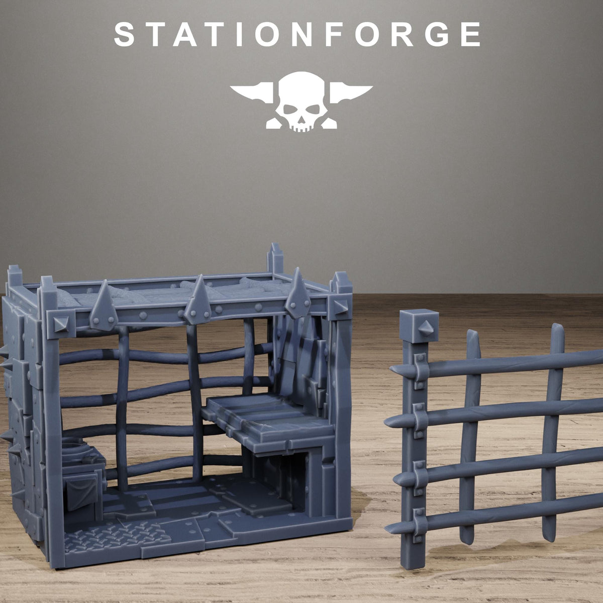 Orkaz Prison - Modular Resin Prison Complex Terrain for Sci-Fi Wargaming - StationForge - Sigmarite Boutique