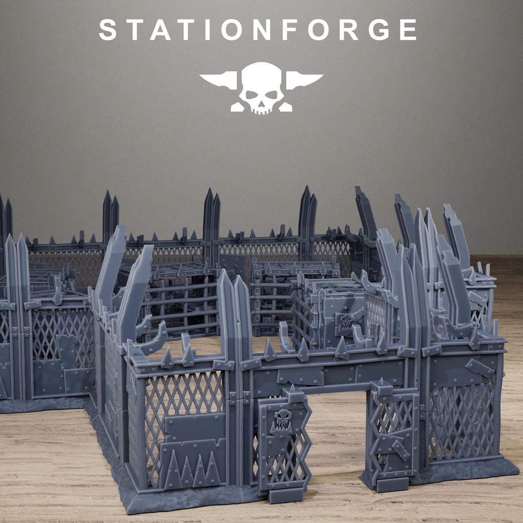 Orkaz Prison - Modular Resin Prison Complex Terrain for Sci-Fi Wargaming - StationForge - Sigmarite Boutique