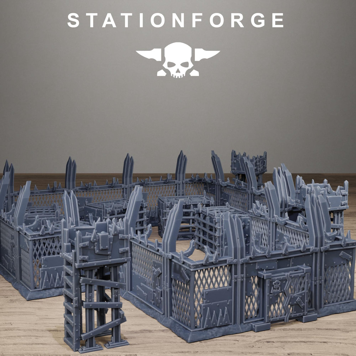 Orkaz Prison - Modular Resin Prison Complex Terrain for Sci-Fi Wargaming - StationForge - Sigmarite Boutique