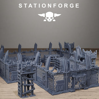 Orkaz Prison - Modular Resin Prison Complex Terrain for Sci-Fi Wargaming - StationForge - Sigmarite Boutique