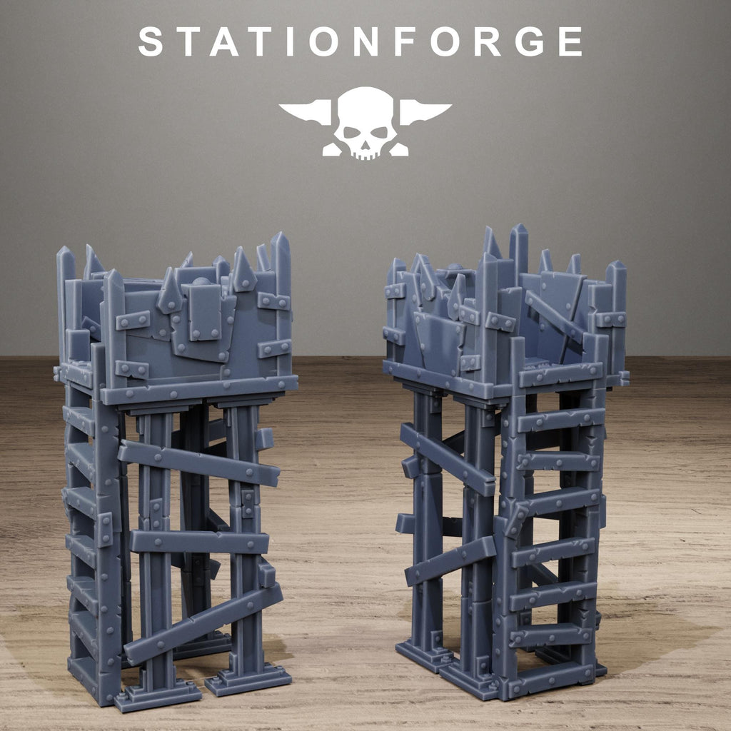 Orkaz Prison - Modular Resin Prison Complex Terrain for Sci-Fi Wargaming - StationForge - Sigmarite Boutique