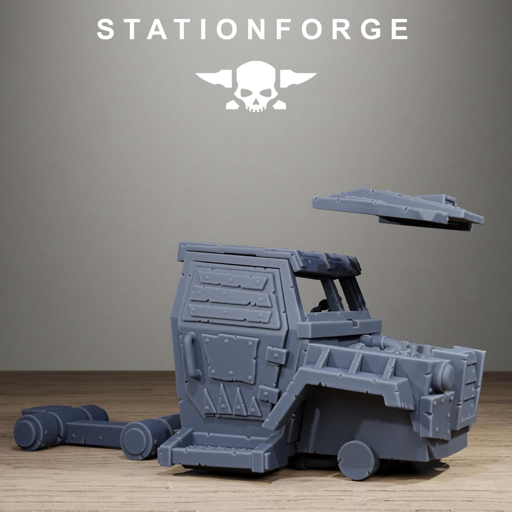 Orkaz Repair Bay - Resin Garage Terrain for Sci Fi Wargaming - StationForge - Sigmarite Boutique