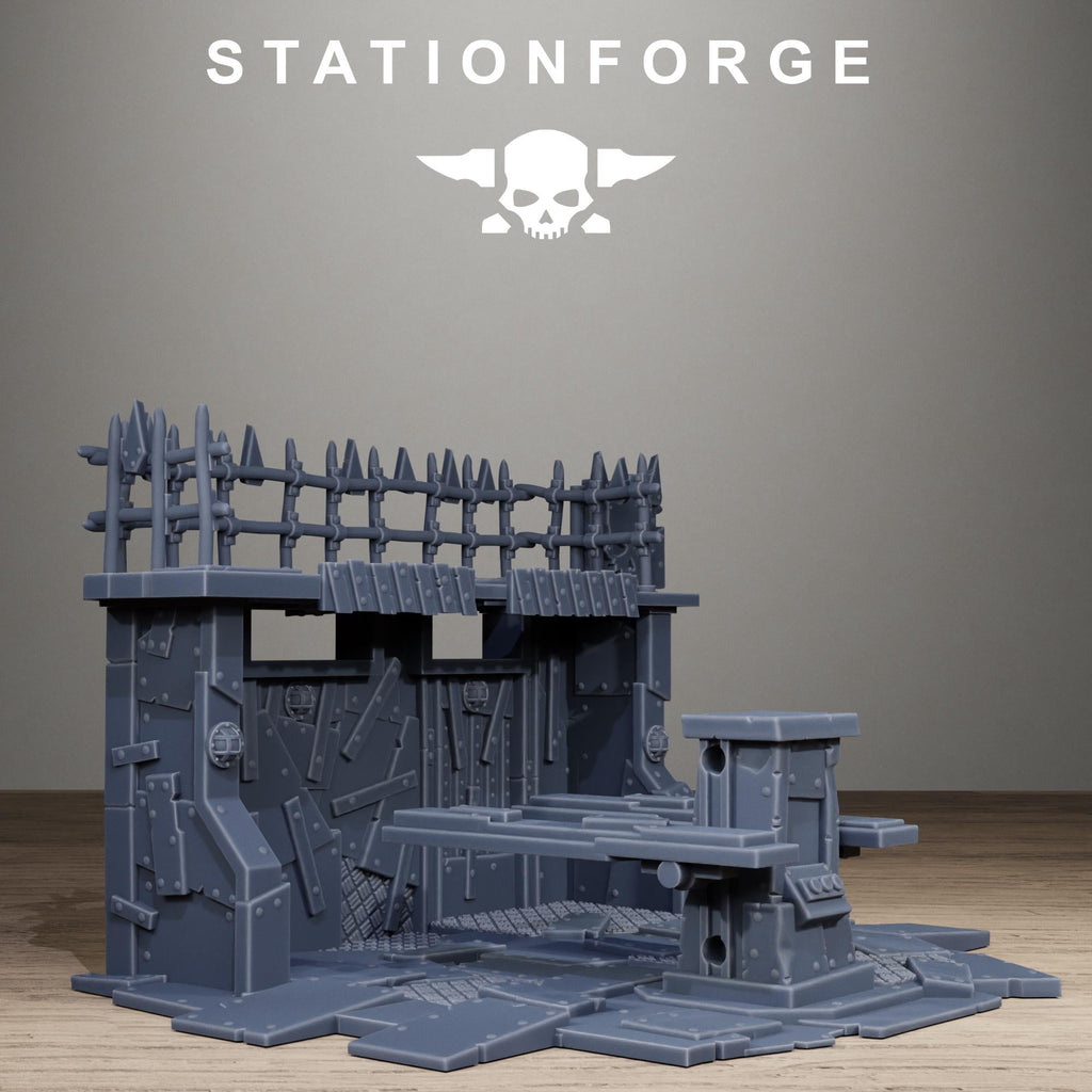 Orkaz Repair Bay - Resin Garage Terrain for Sci Fi Wargaming - StationForge - Sigmarite Boutique