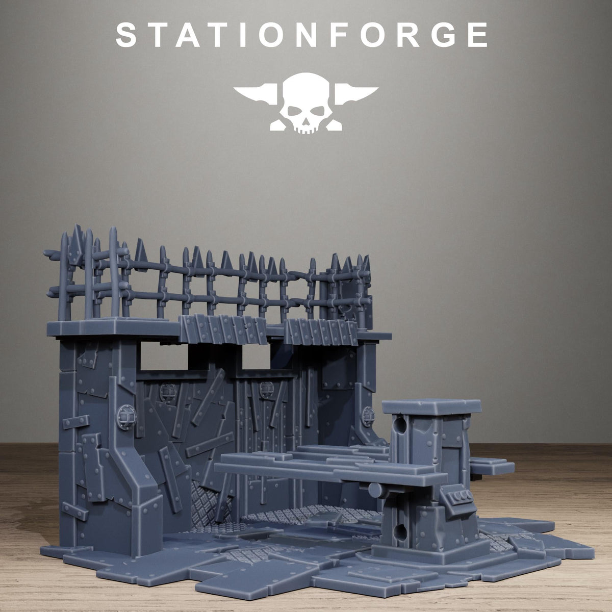 Orkaz Repair Bay - Resin Garage Terrain for Sci Fi Wargaming - StationForge - Sigmarite Boutique