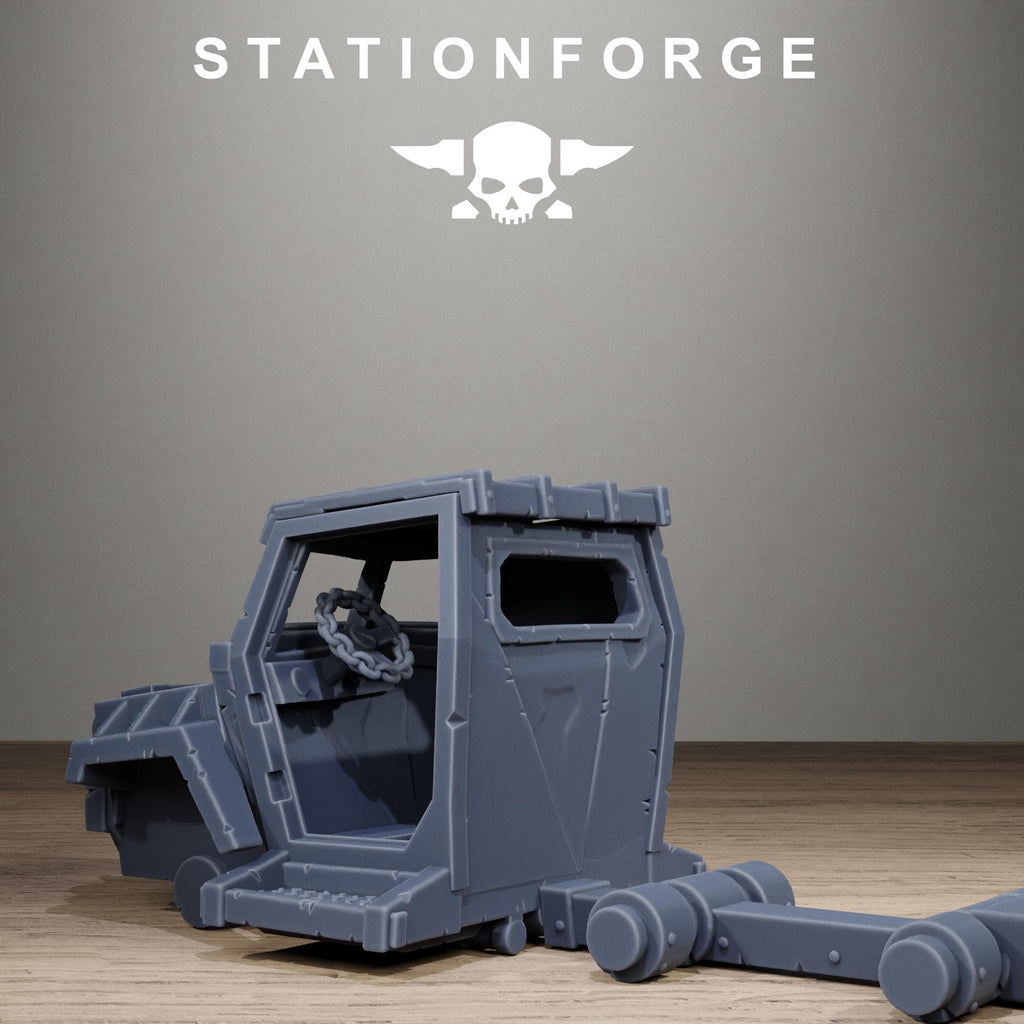 Orkaz Repair Bay - Resin Garage Terrain for Sci Fi Wargaming - StationForge - Sigmarite Boutique