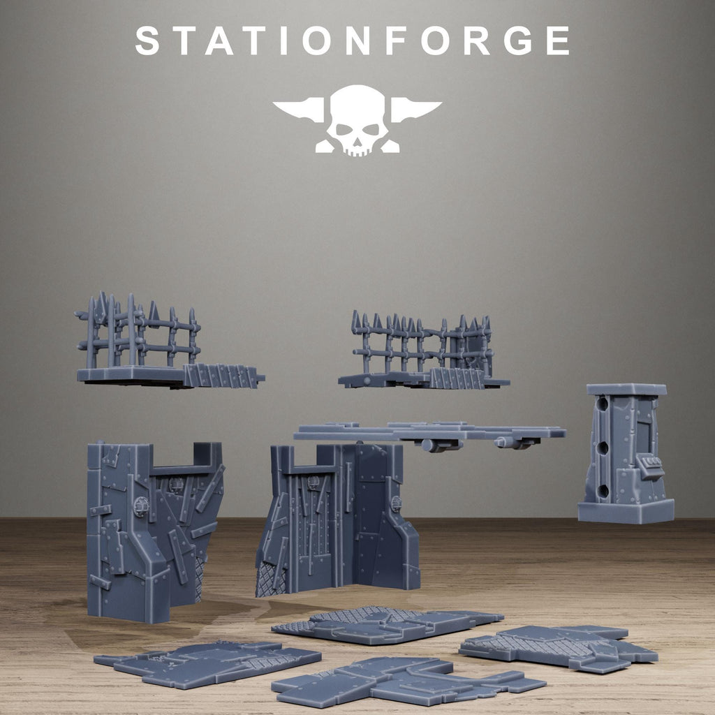 Orkaz Repair Bay - Resin Garage Terrain for Sci Fi Wargaming - StationForge - Sigmarite Boutique