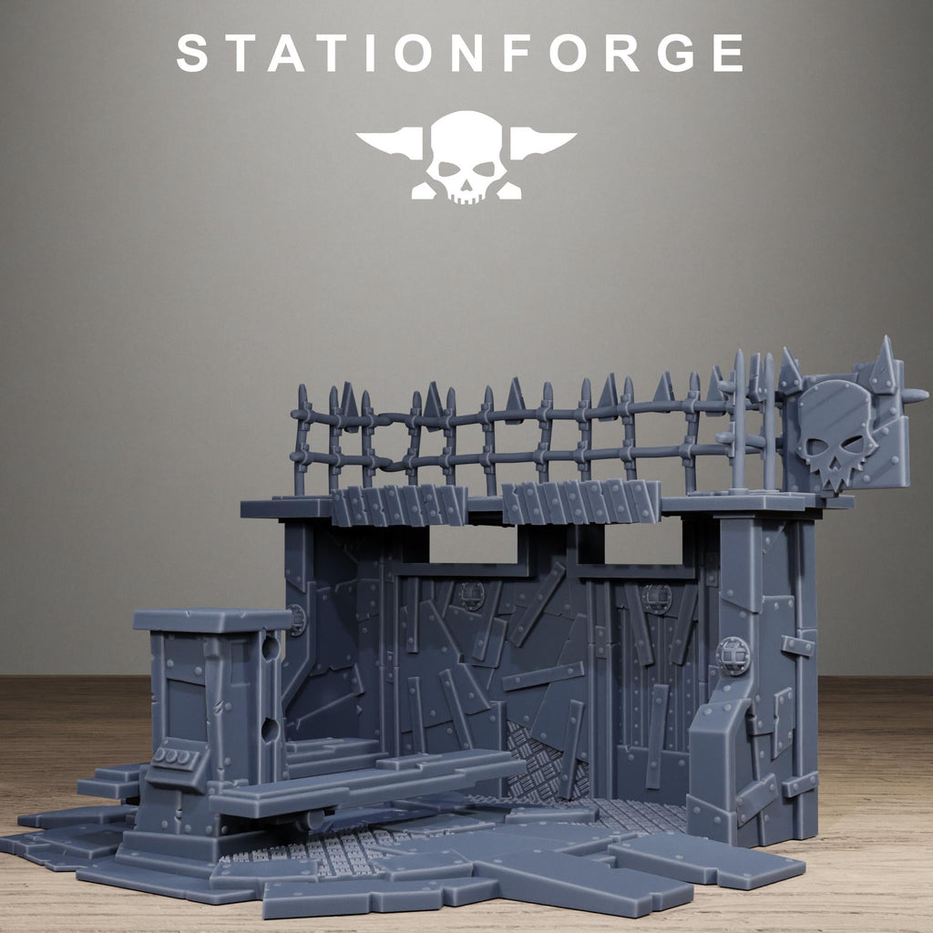 Orkaz Repair Bay - Resin Garage Terrain for Sci Fi Wargaming - StationForge - Sigmarite Boutique