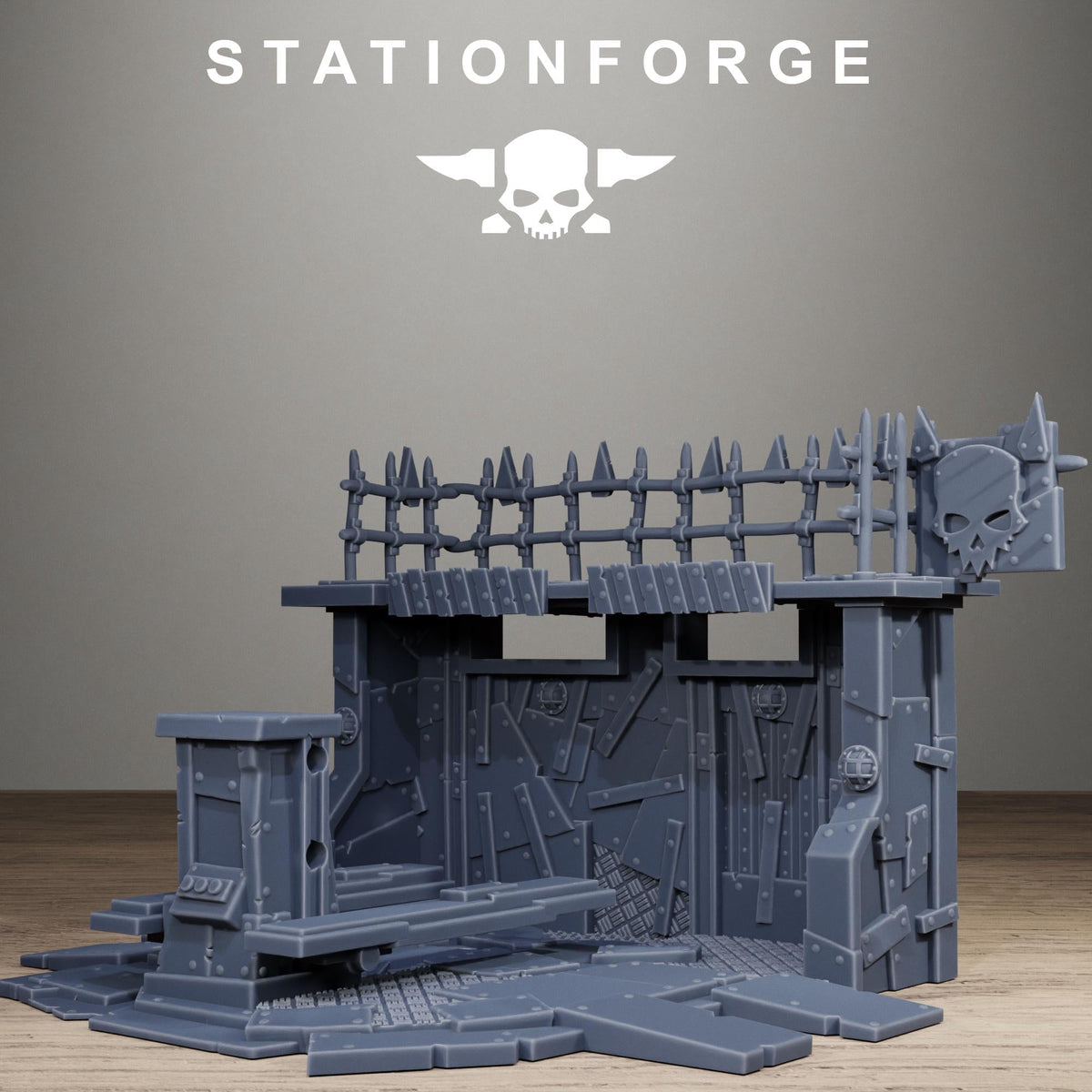 Orkaz Repair Bay - Resin Garage Terrain for Sci Fi Wargaming - StationForge - Sigmarite Boutique