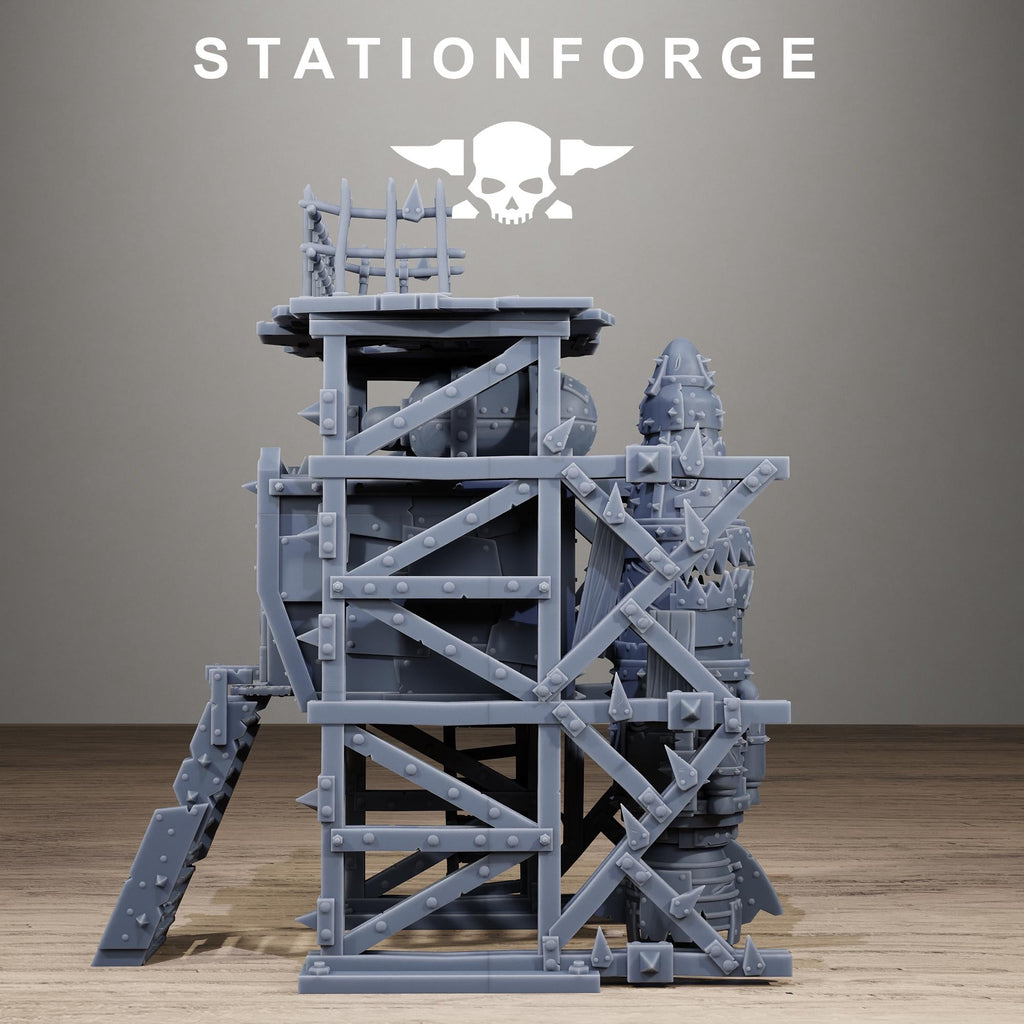 Orkaz Rocket - Sci-Fi Resin Terrain Kit - StationForge - Sigmarite Boutique