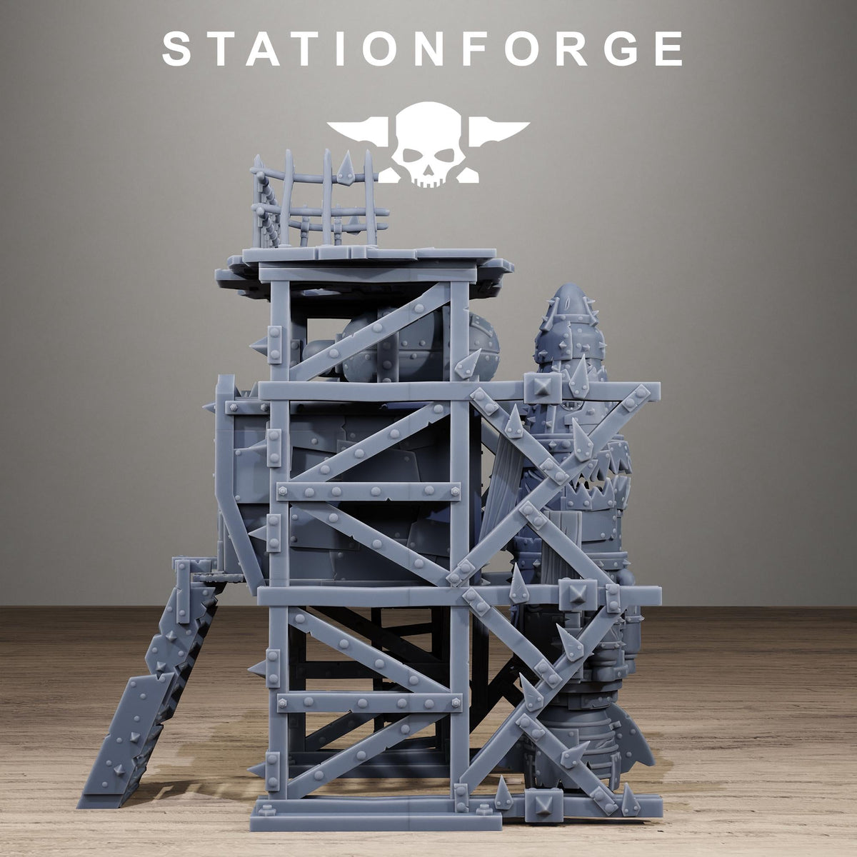 Orkaz Rocket - Sci-Fi Resin Terrain Kit - StationForge - Sigmarite Boutique