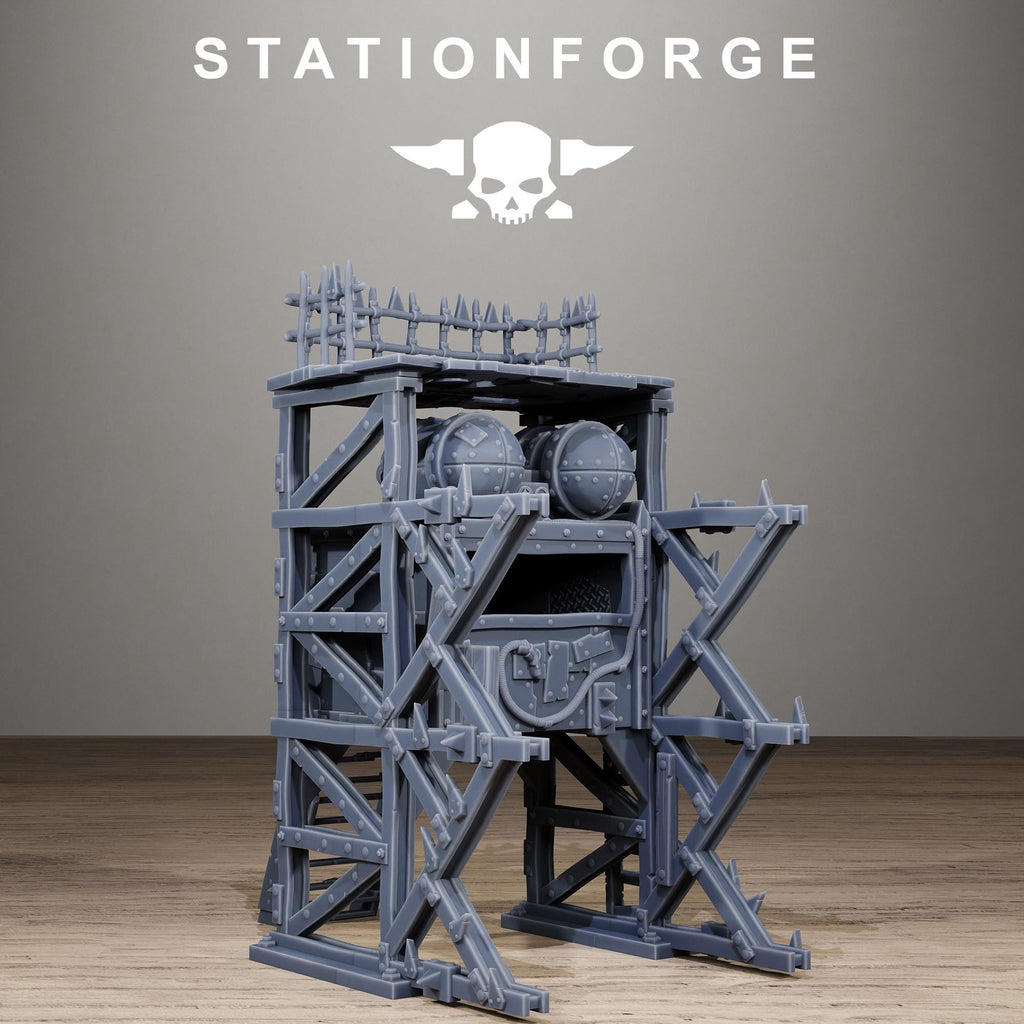 Orkaz Rocket - Sci-Fi Resin Terrain Kit - StationForge - Sigmarite Boutique