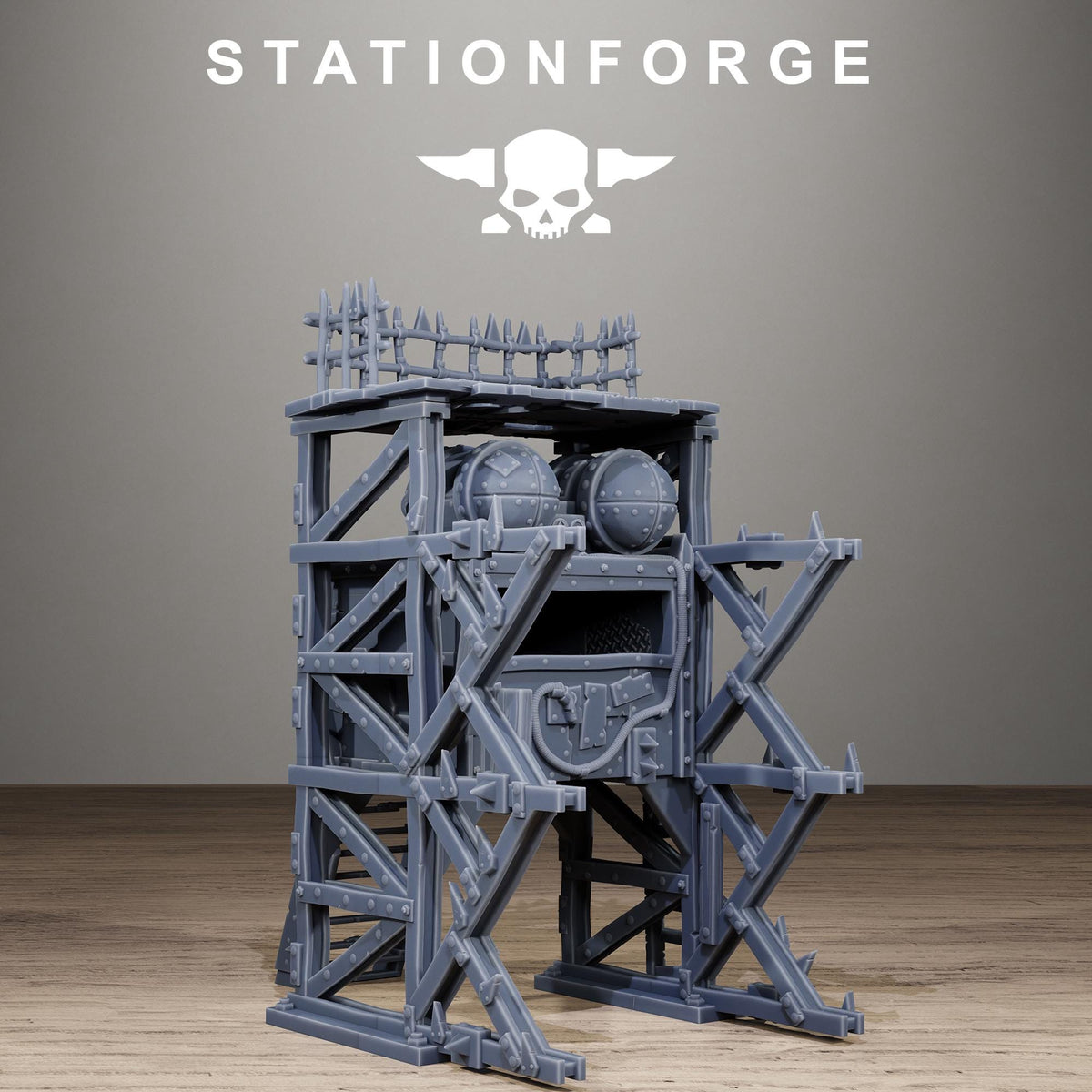 Orkaz Rocket - Sci-Fi Resin Terrain Kit - StationForge - Sigmarite Boutique