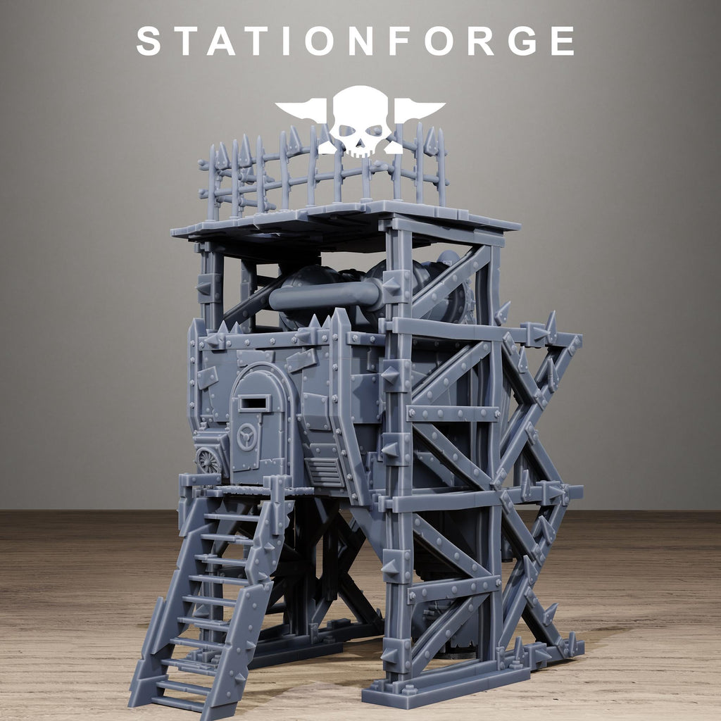 Orkaz Rocket - Sci-Fi Resin Terrain Kit - StationForge - Sigmarite Boutique
