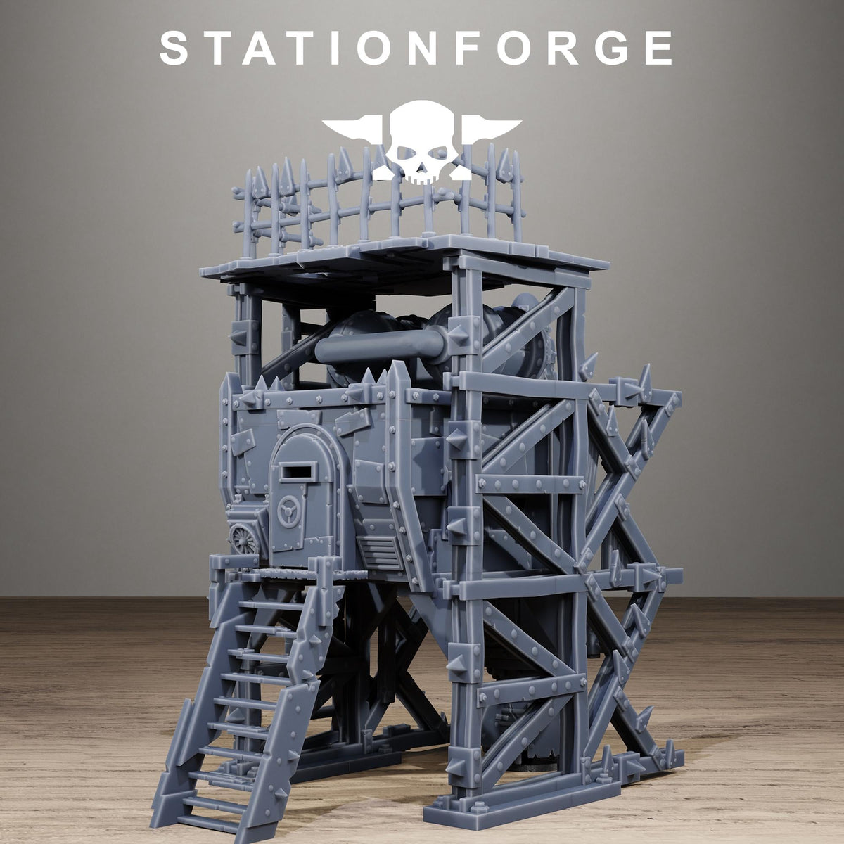 Orkaz Rocket - Sci-Fi Resin Terrain Kit - StationForge - Sigmarite Boutique