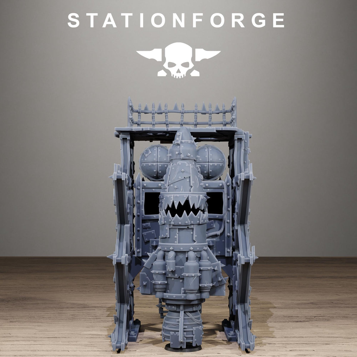 Orkaz Rocket - Sci-Fi Resin Terrain Kit - StationForge - Sigmarite Boutique